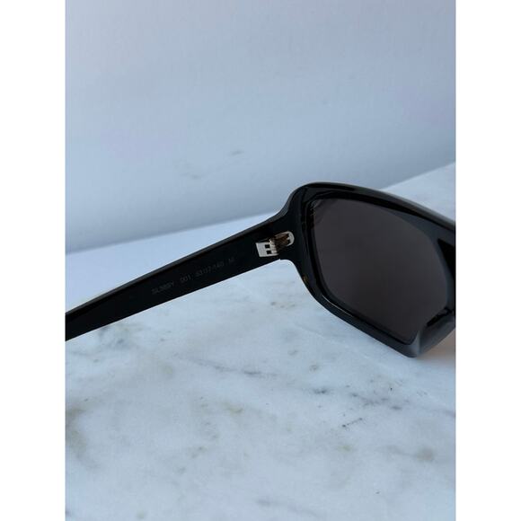 NEW Saint Laurent SL569Y Black Aviator Pilot Sunglasses